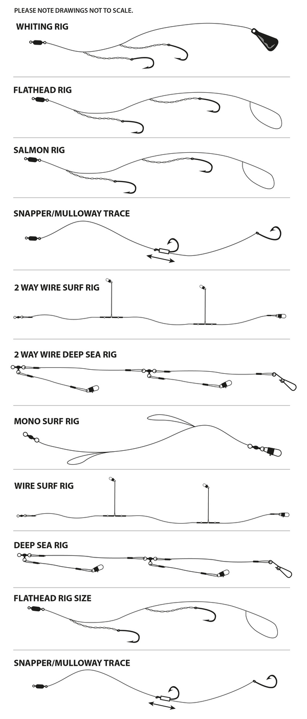 Jarvis Walker Black Wire 2 way Rig 60cm | Davo's Tackle Online