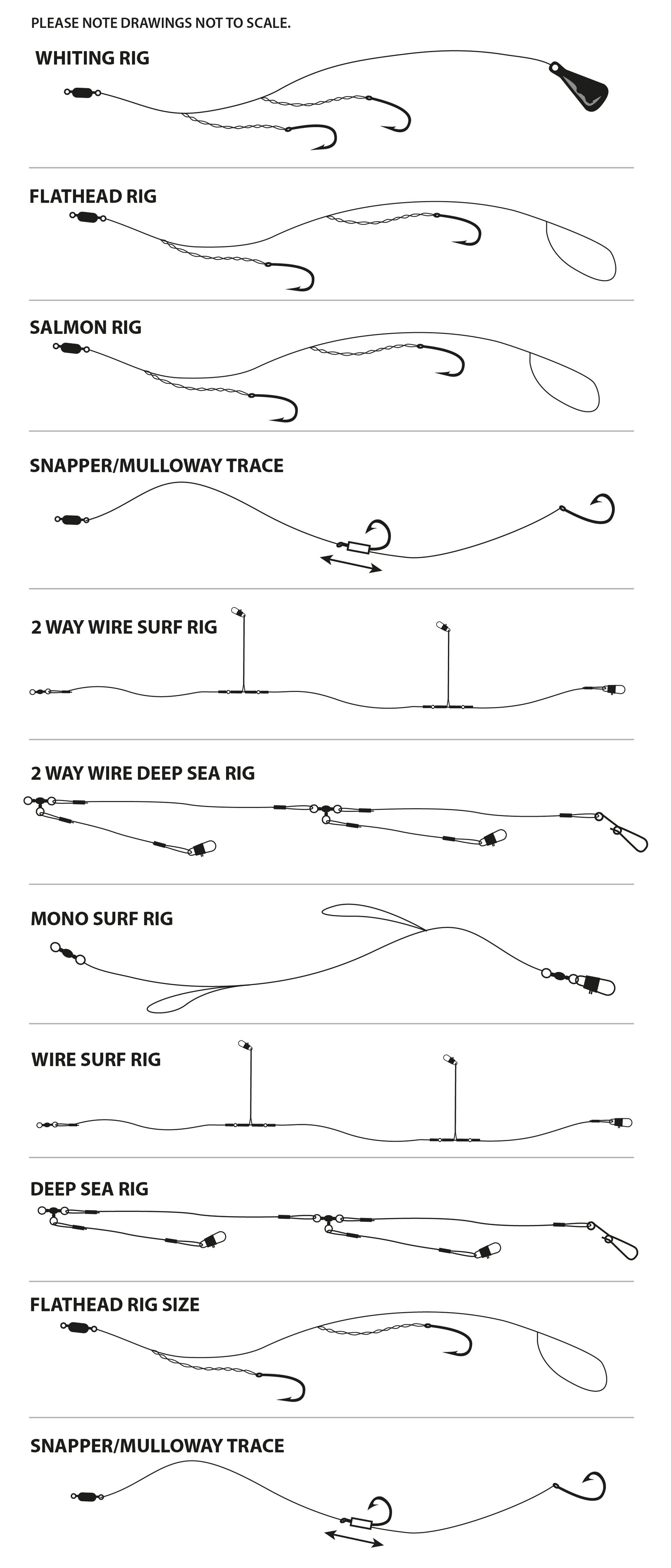 Jarvis Walker Pre Tied Mono Surf Rig
