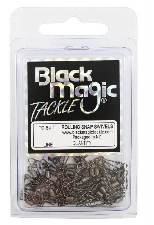 Black Magic Rolling Snap Swivel Clip Eco Value Pack