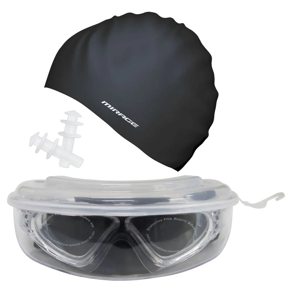 Mirage Adult Lethal Swimming Goggles Pack Black