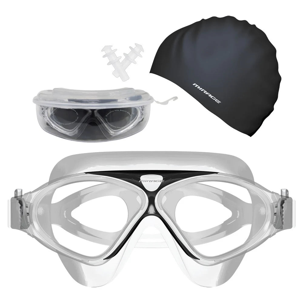 Mirage Adult Lethal Swimming Goggles Pack Black