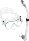 Cressi F1 Dry Dive Mask Snorkel Set