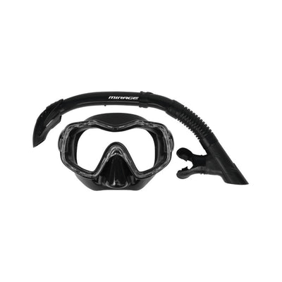 Mirage Raven Junior Kids Mask Snorkel Fin Set Black