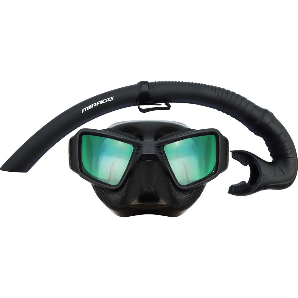 Mirage Assasin Mask Snorkel Set Black