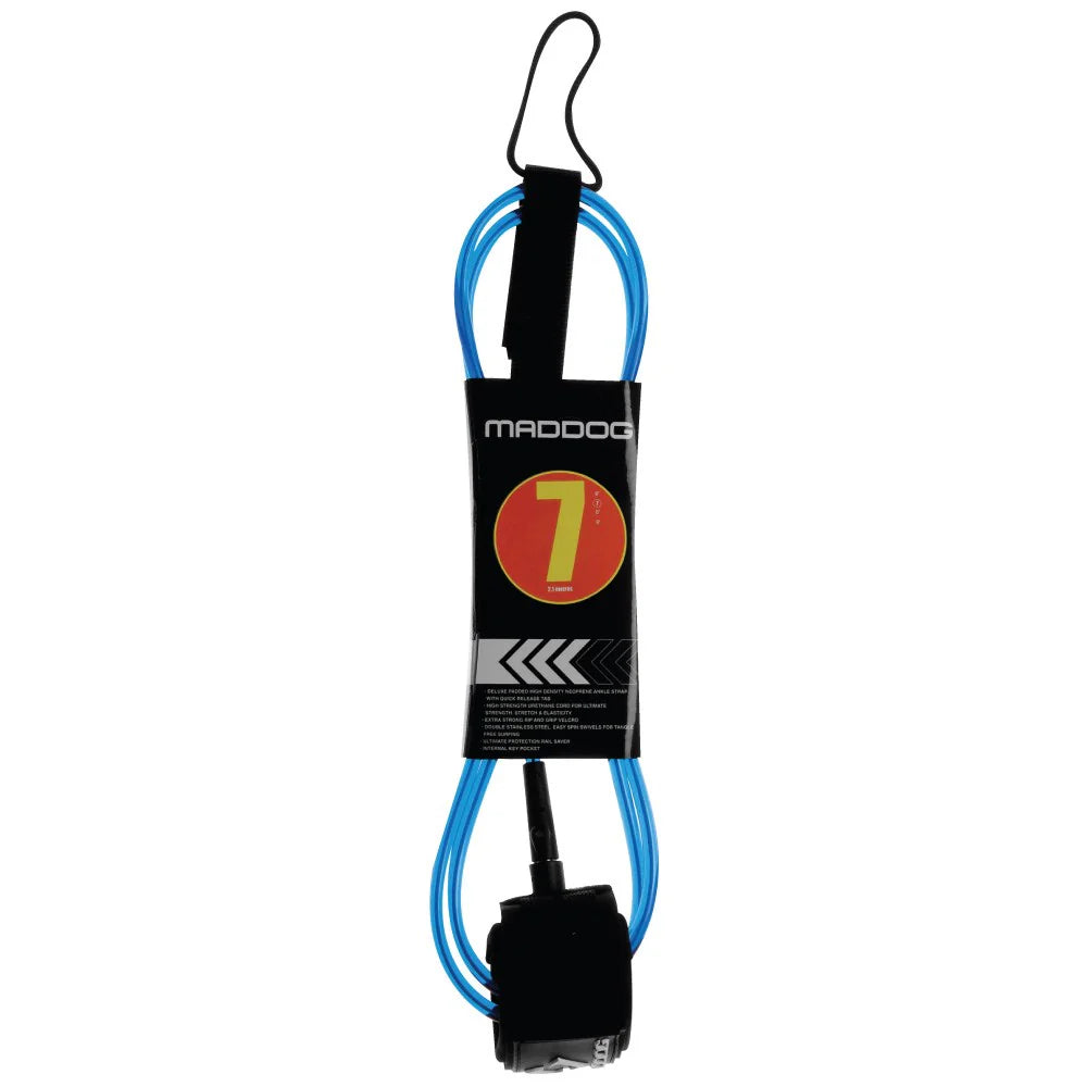 Mirage Maddog Surfboard Leash Blue