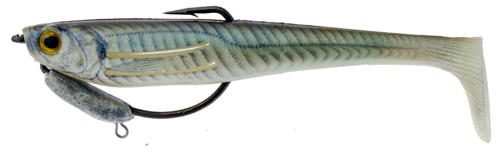 Zerek Flat Shad Pro 4.5 Inch Weedless Rigged Soft Plastic Lure