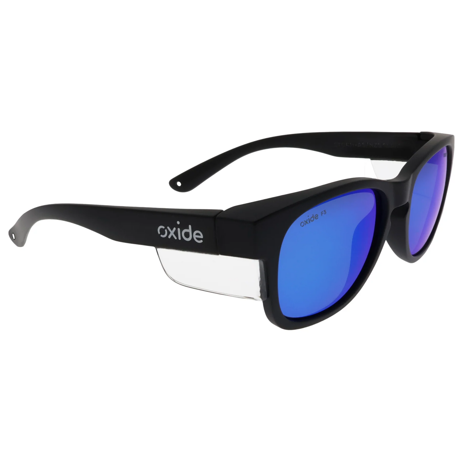 Oxide Storm Matt Black Safety Sunglasses