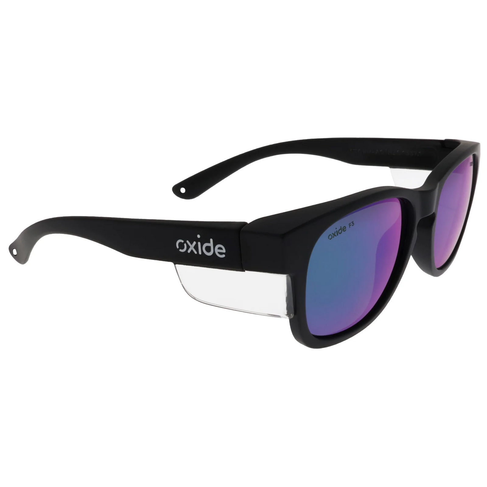 Oxide Storm Matt Black Safety Sunglasses