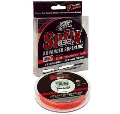 Sufix 832 Braid Bulk Spool 3500yd Fire Camo