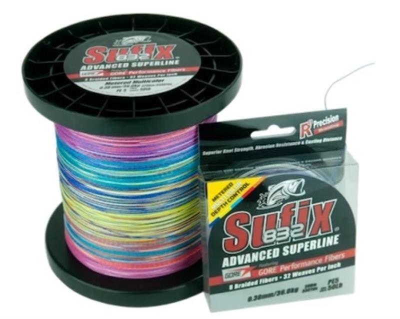 Sufix 832 Braid Bulk Spool 3500yd Metred Multi