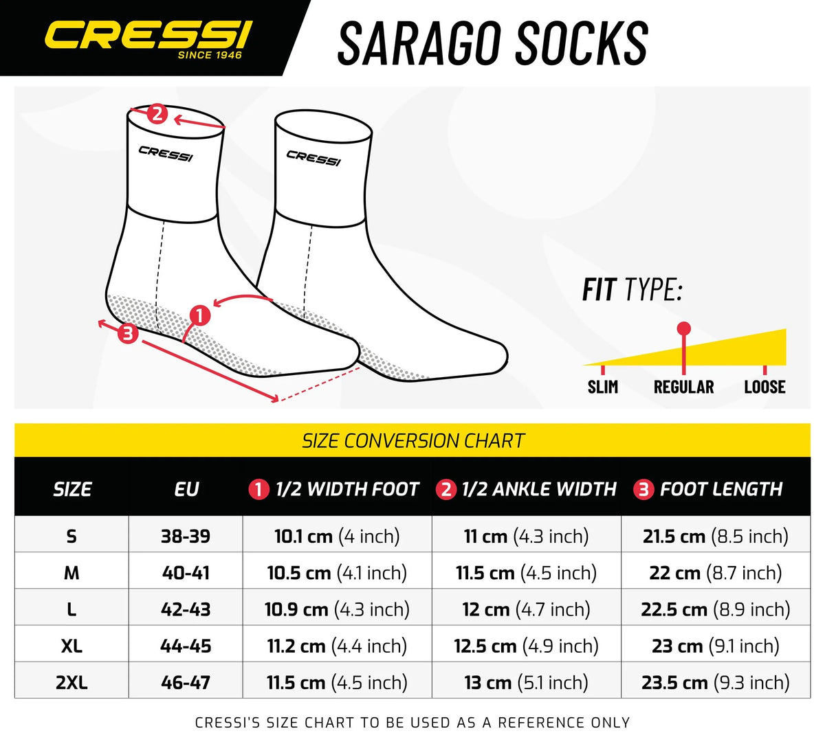 Cressi Sarago Dive Sock Black 5mm
