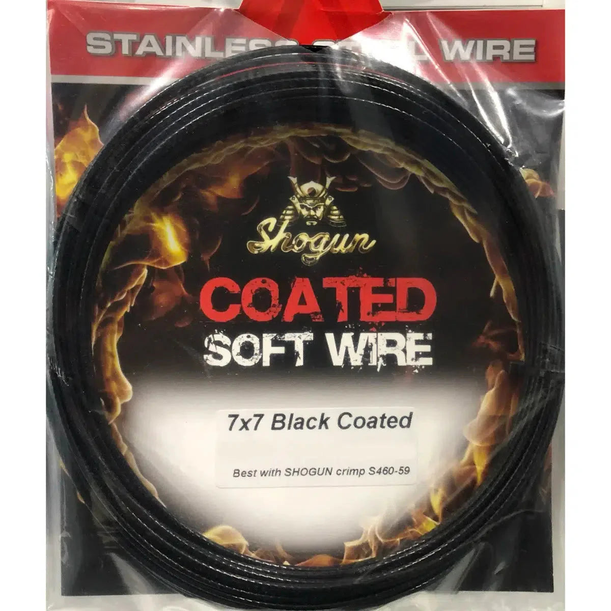 Shogun Black Coated Multistrand 7x7 Wire 10M