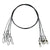 Shogun Black Wire Pre Made Trace Coastlock Snap 6 inch