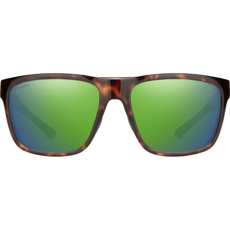 Smith Optics Longfin Matte Tortoise Frame Glass Polarised Green Mirror Lens Sunglasses