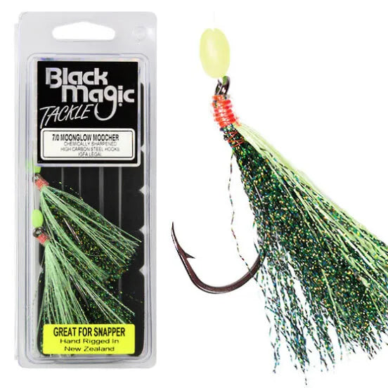 Black Magic Moonglow Moocher Pre-Tied Fishing Rig