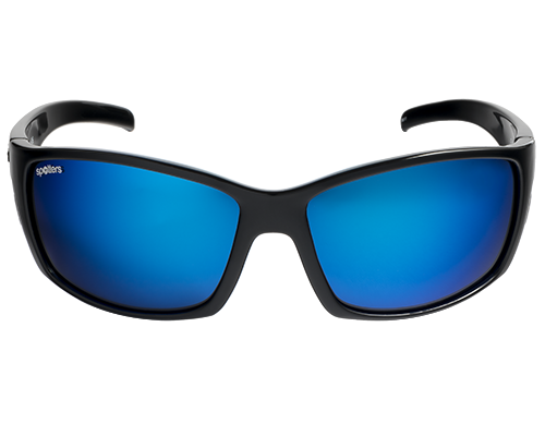 Spotters Fury Gloss Black Frame Polarised Sunglasses