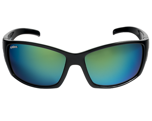 Spotters Fury Gloss Black Frame Polarised Sunglasses