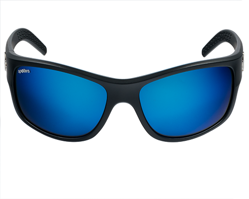 Spotters Fusion Matt Black Mens Performance Polarised Sunglasses
