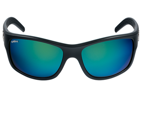 Spotters Fusion Matt Black Mens Performance Polarised Sunglasses