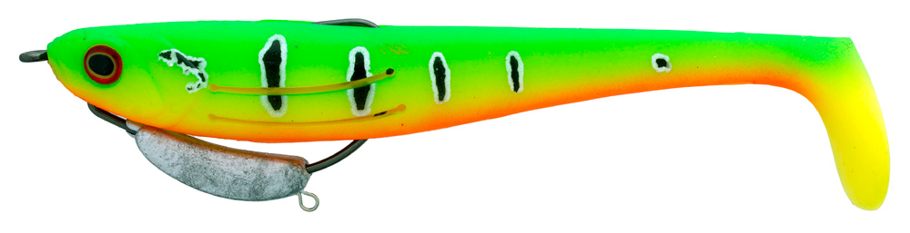 Zerek Flat Shad Pro 4.5 Inch Weedless Rigged Soft Plastic Lure
