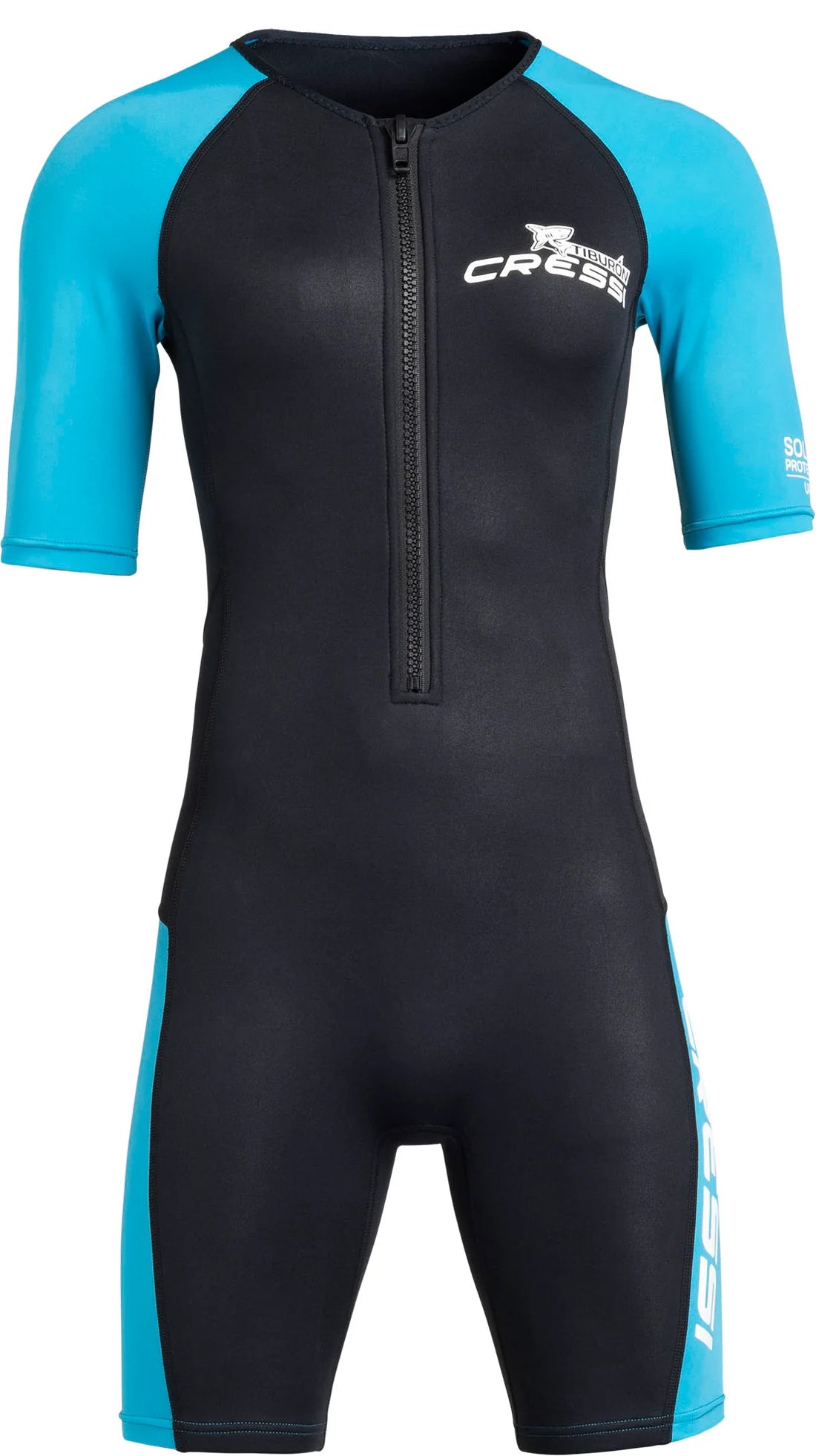 Cressi Tiburon Lady Short Sleeve Shorty 2mm Wetsuit Black Aquamarine