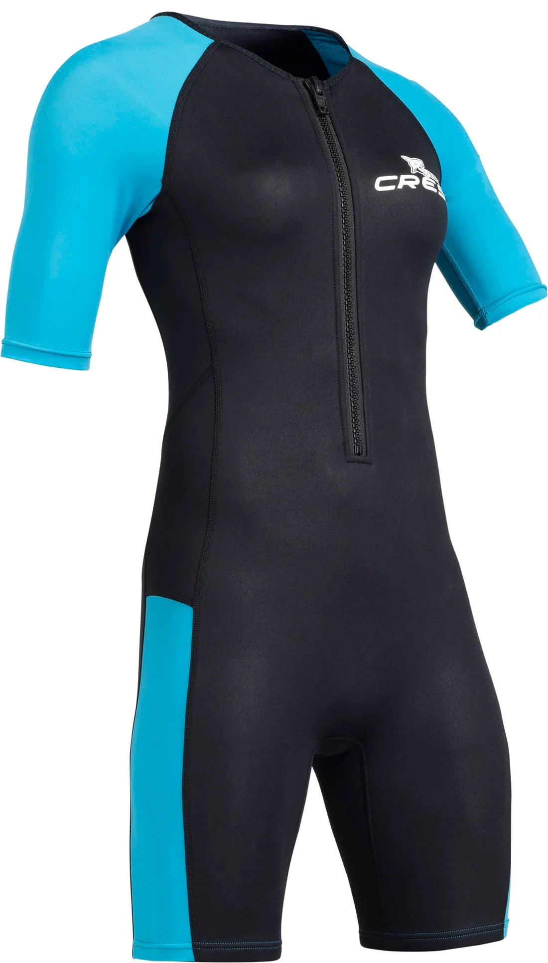 Cressi Tiburon Lady Short Sleeve Shorty 2mm Wetsuit Black Aquamarine