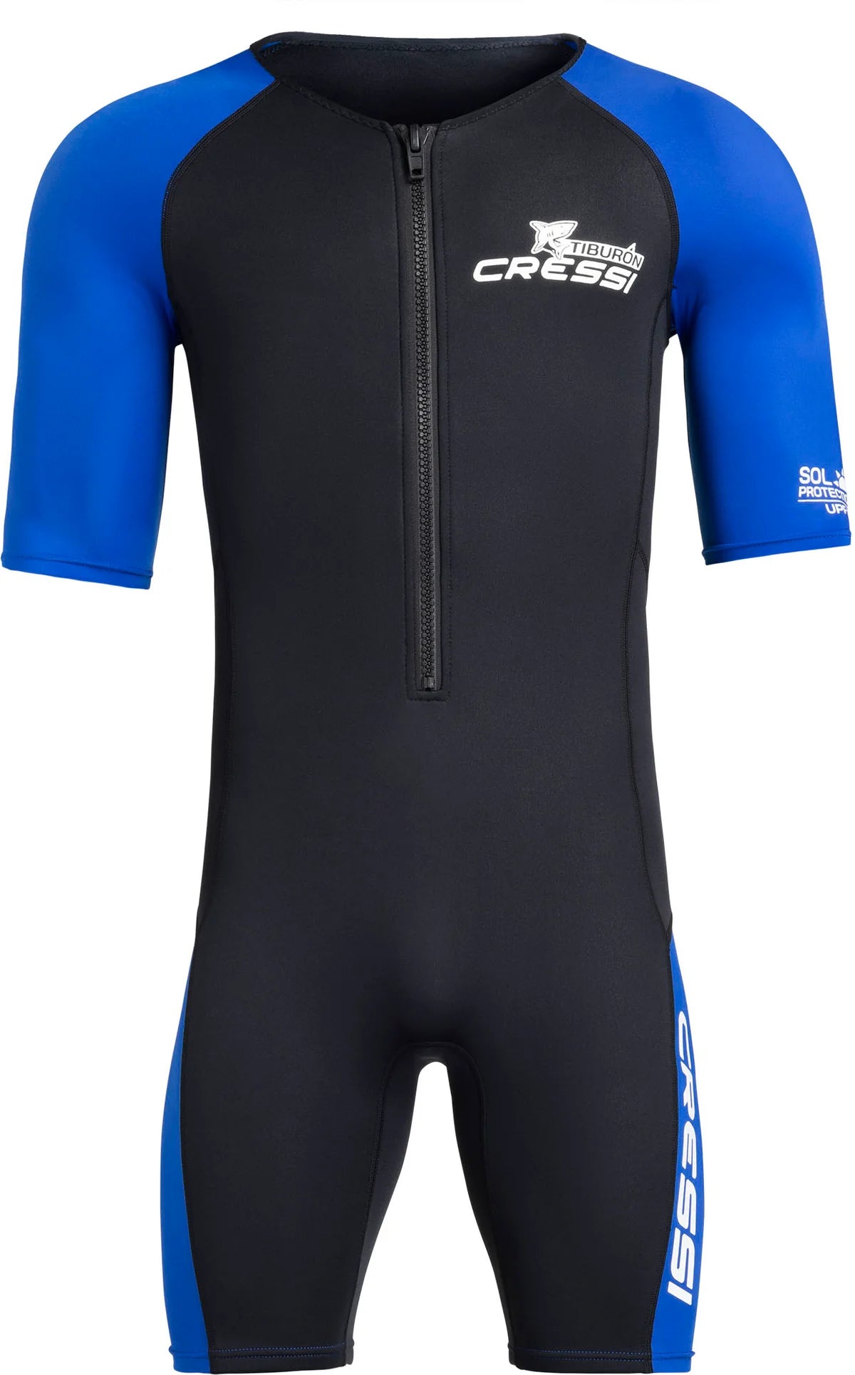 Cressi Tiburon Man Short Sleeve Shorty 2mm Wetsuit Black Blue