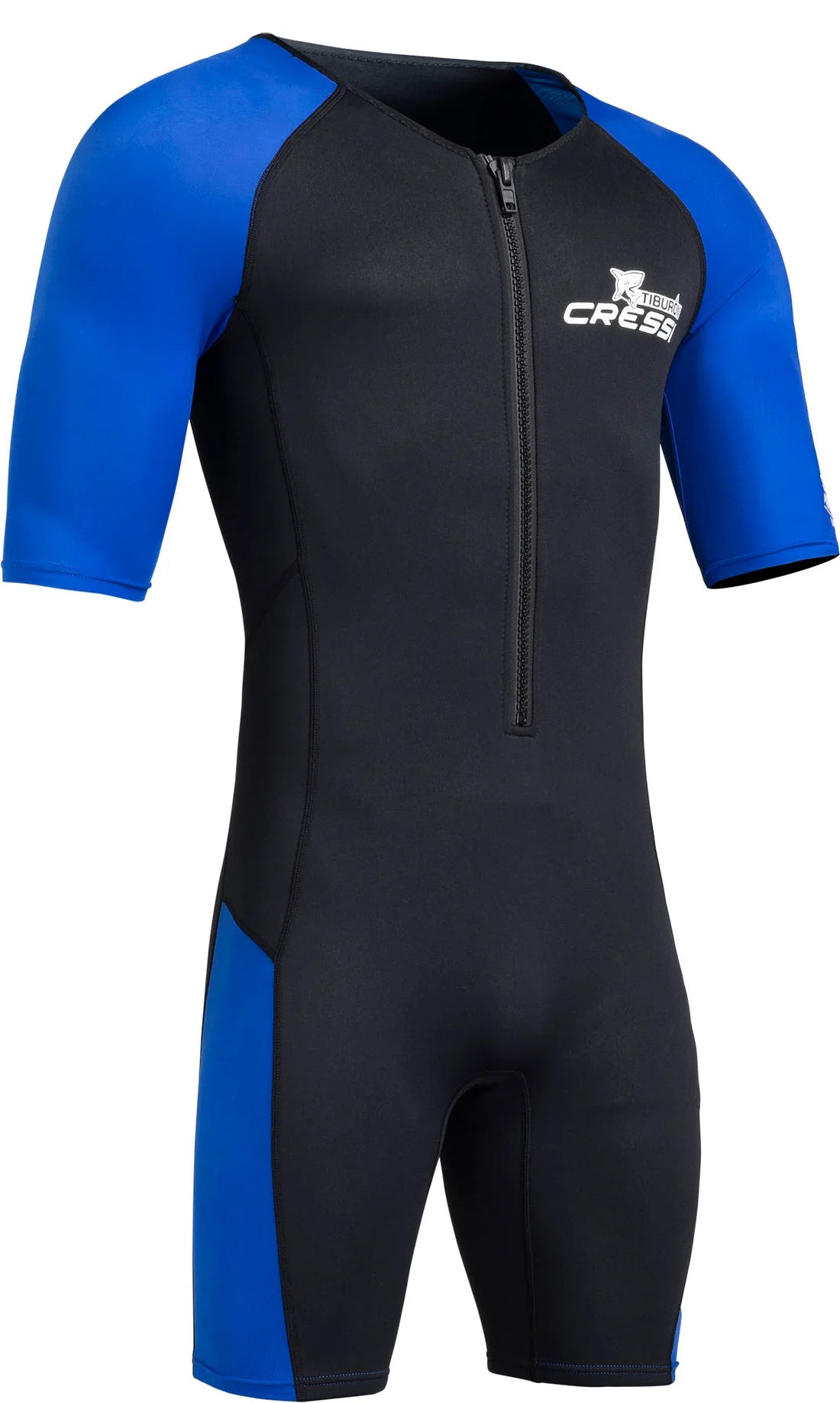 Cressi Tiburon Man Short Sleeve Shorty 2mm Wetsuit Black Blue