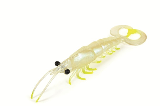 Molix Twin Tail Prawn 5in Chartreuse