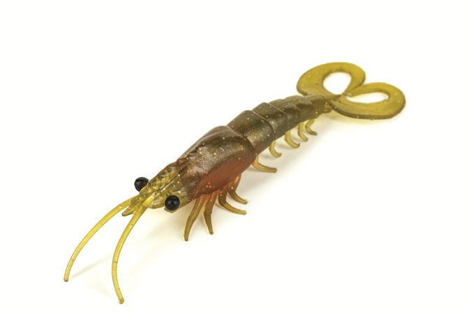 Molix Twin Tail Prawn 5in Green Orange