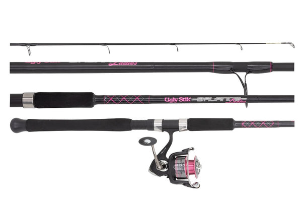 pink ugly stik rod Carbon Salmon Steelhead Spinning and significantly reduced weight for all RED/PINK Shakespeare Ugly Stik TackleRatz