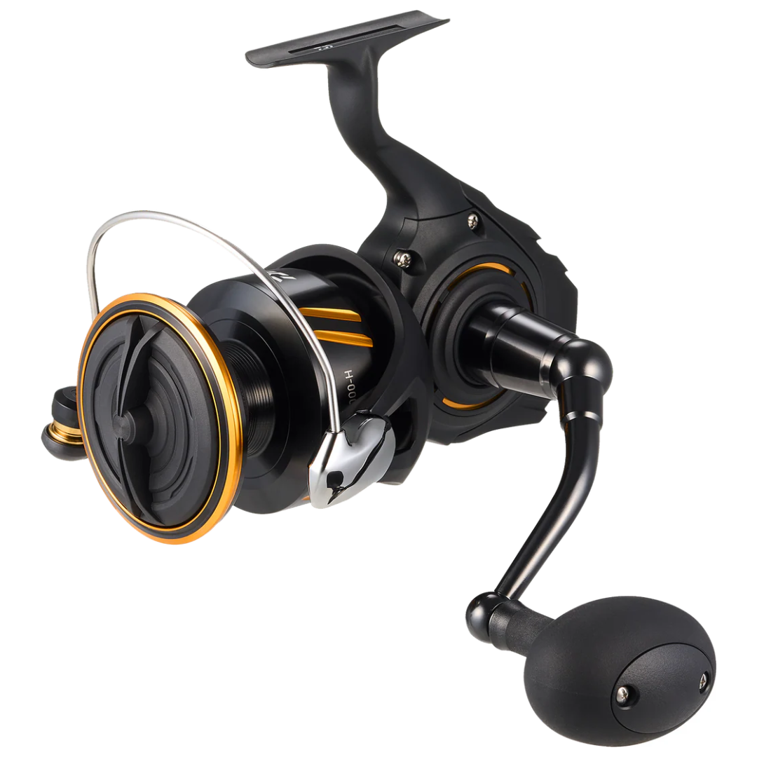 Daiwa 26 BG SW spinning reel - rear angle