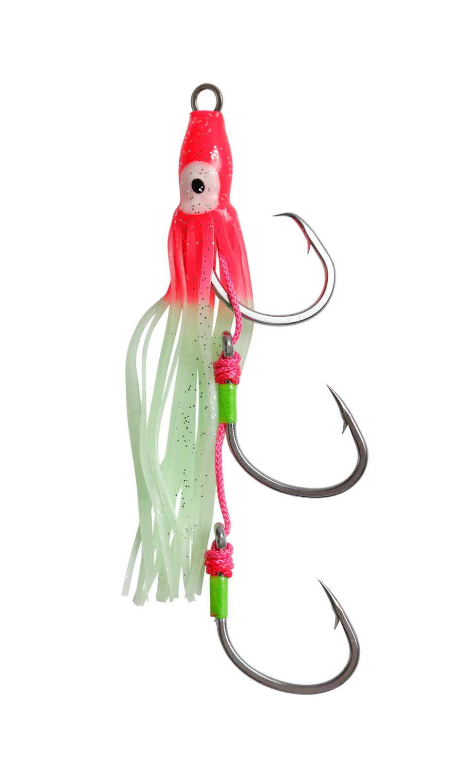 Vexed Bottom Meat Hybrid Assist Hook Pink White Glow