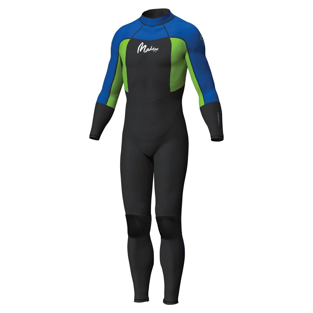 Mirage Maddog Superstretch Steamer Wetsuit Boys 3/2mm Blue Black