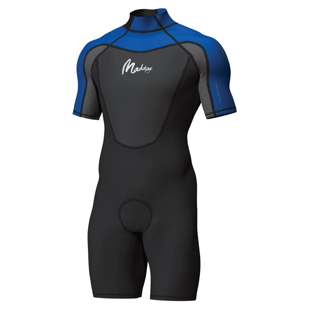 Mirage Maddog Superstretch Springsuit Wetsuit Mens 2mm Black Blue