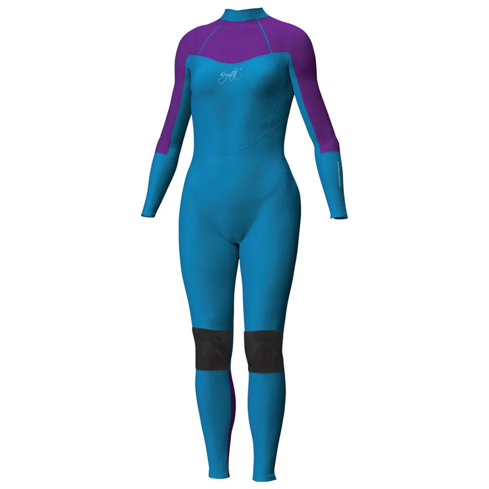 Mirage Crystal Superstretch Steamer Wetsuit Girls 3/2mm Blue Purple