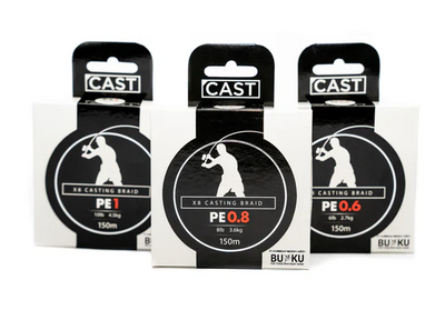 Buku Cast X8 Finesse Casting Braided Fishing Line BU119 150m