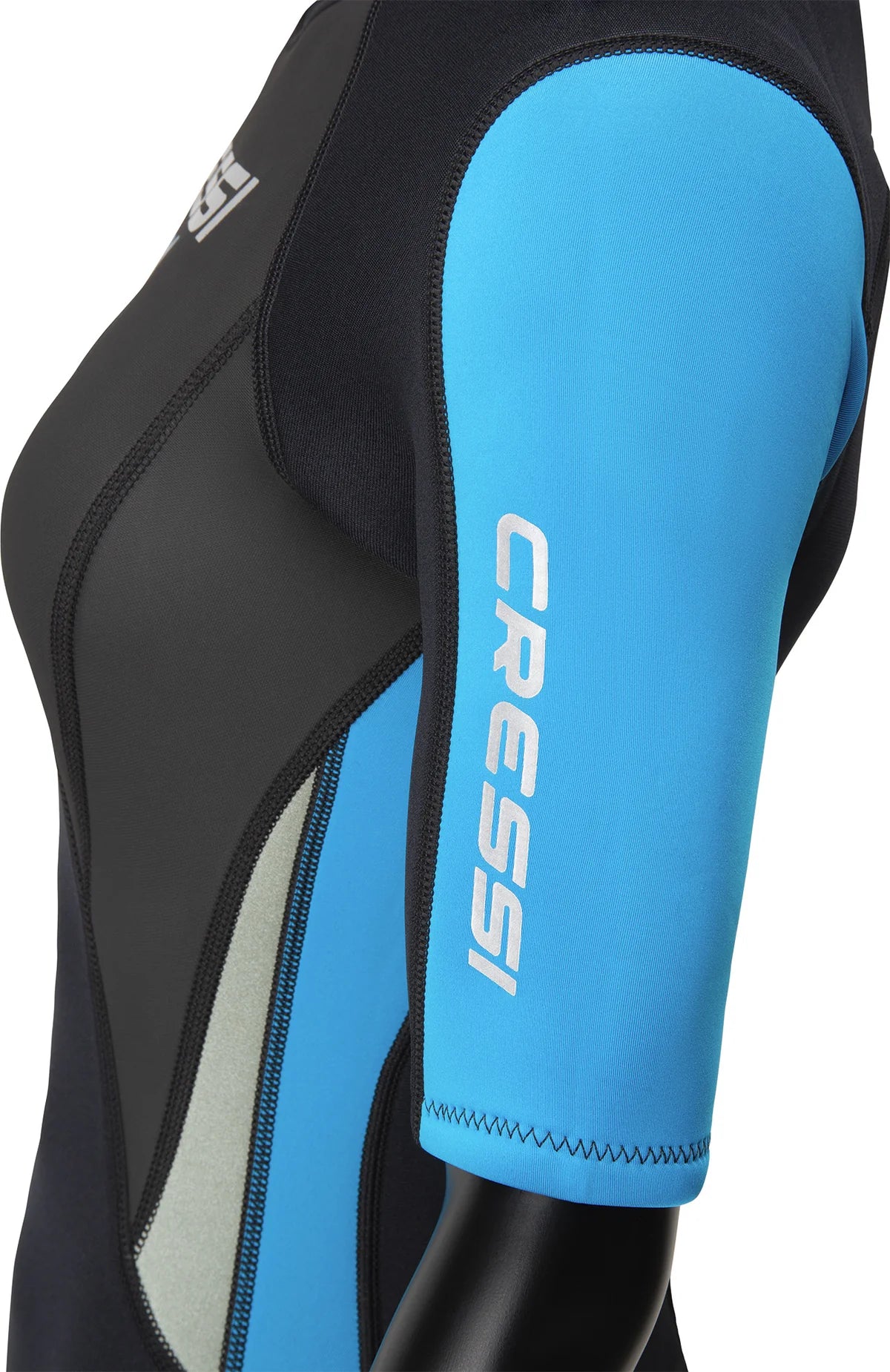 Cressi Med X Lady SS Shorty Wetsuit 2.5mm Black Aquamarine