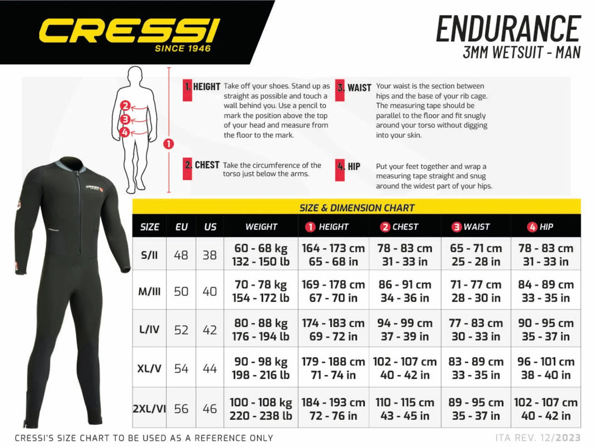 Cressi Endurance Man Wetsuit 3mm