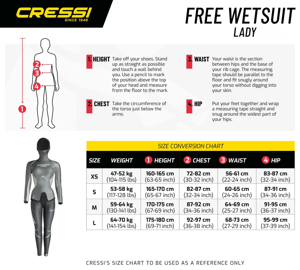 Cressi Free Lady Open Cell Wetsuit 5mm