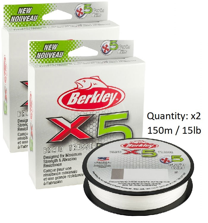 Berkley X5 150m Braided Fishing Line Mega Pack