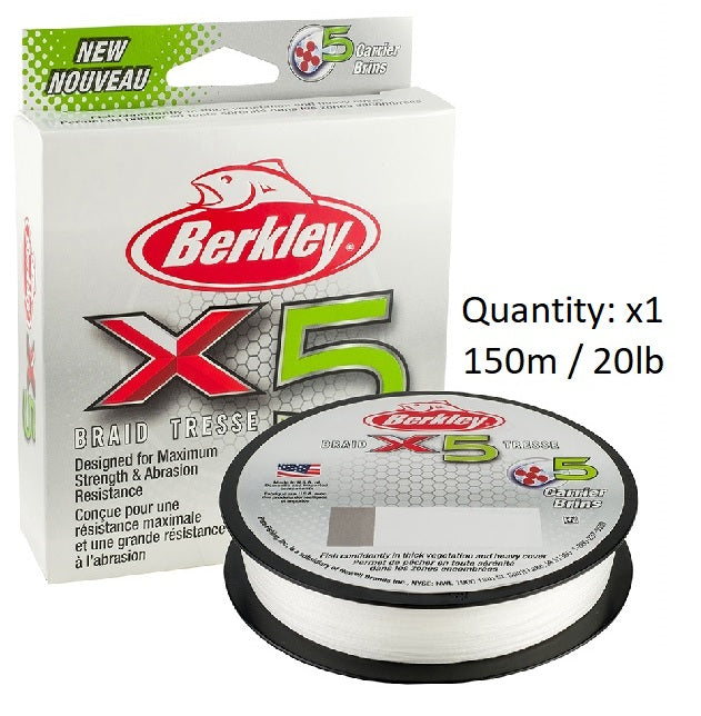 Berkley X5 150m Braided Fishing Line Mega Pack