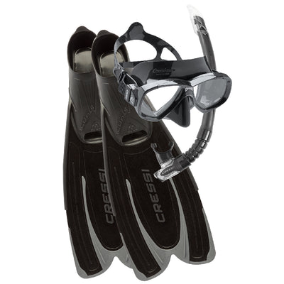 Cressi Agua Mask Snorkel Fin Set