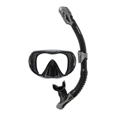 Mirage Infinity Dry Top Mask Snorkel Set Black