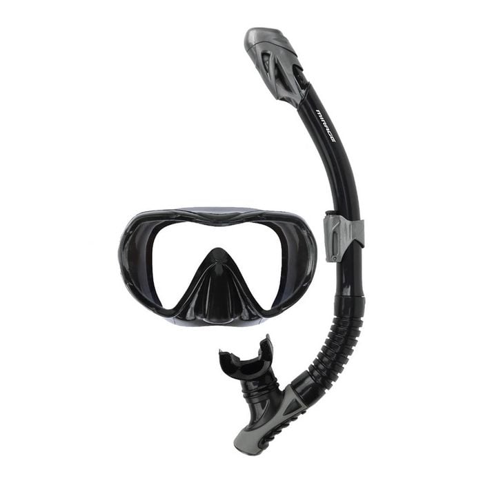 Mirage Infinity Dry Mask Snorkel Fin Set Black