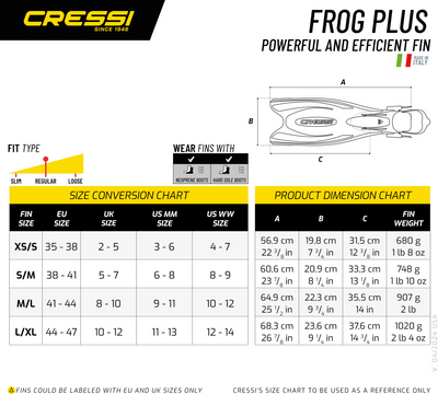 Cressi Frog Plus Scuba Fins