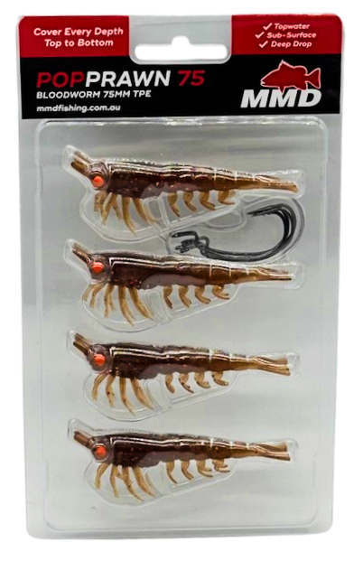 Mmd Pop Prawn Soft Plastic Lure 75mm