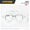 Cressi Cobra Ocean Swimming Goggles