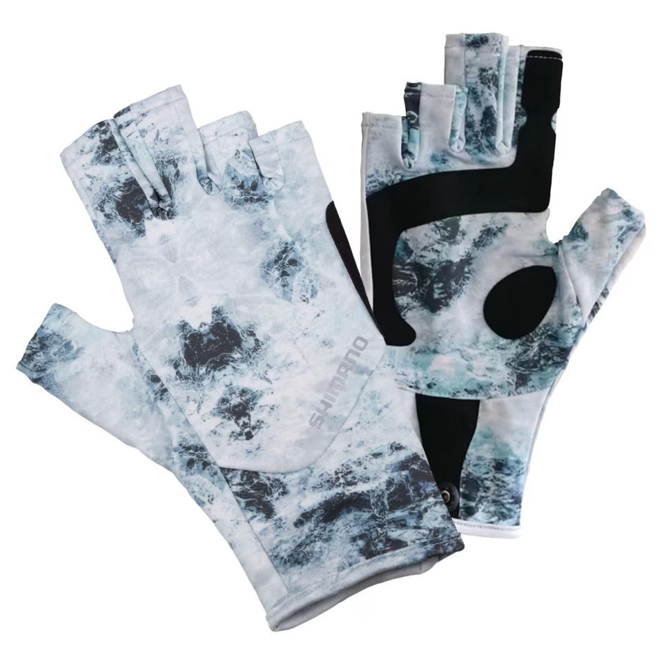 Shimano Sun Protection Gloves Ice Water