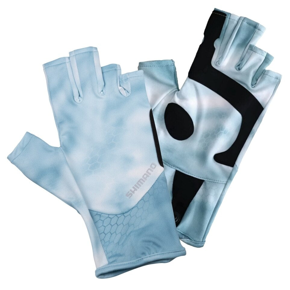 Shimano Sun Protection Gloves Sky Tech Camo